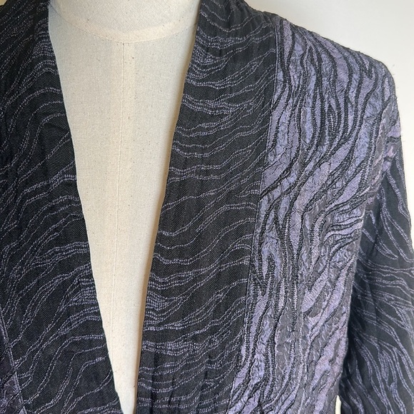 Harubella Handmade Artisan  Button Front‎ Women's Lightweight Blazer Small - Picture 2 of 14